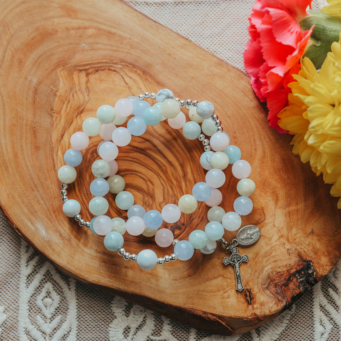 Rosary Bracelet (Mary, Mediatrix of Grace)