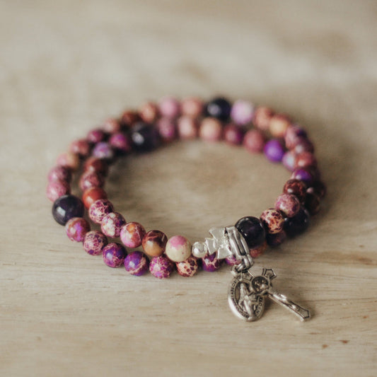 Rosary Bracelet (Purple Penance)