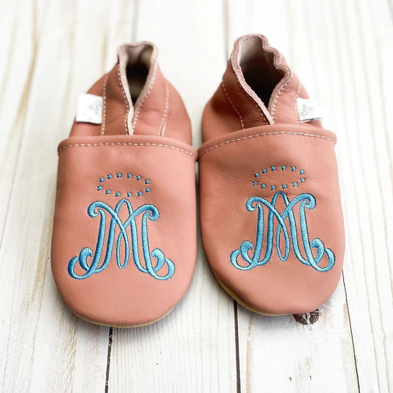 Emmaus Crib Shoes (Pink, Ave Maria)