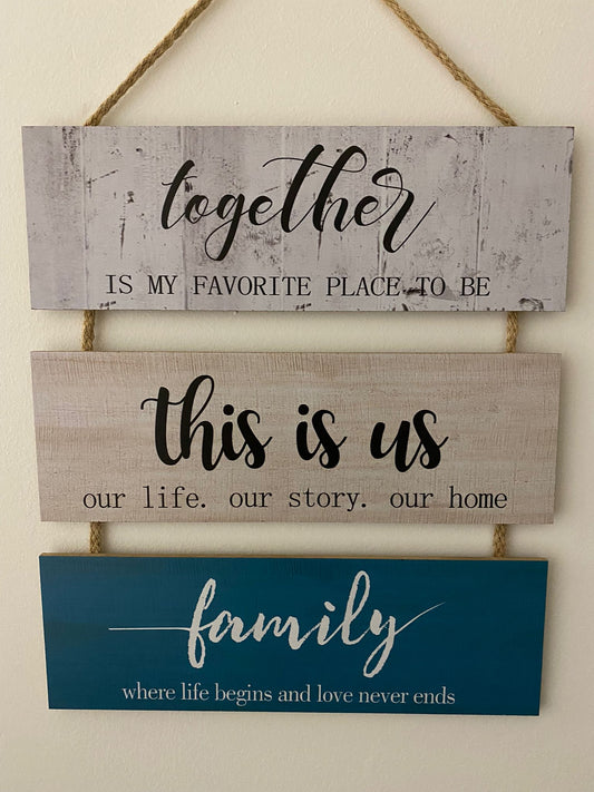 Family - This is Us Wooden Sign