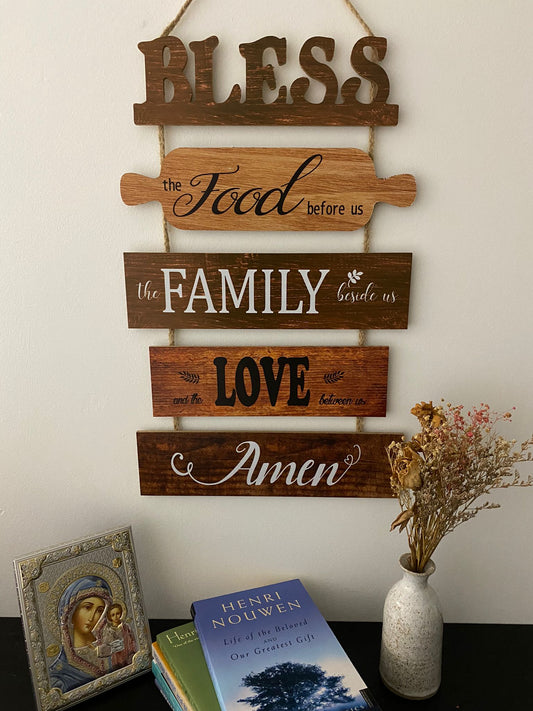Meal Blessings Wooden Sign